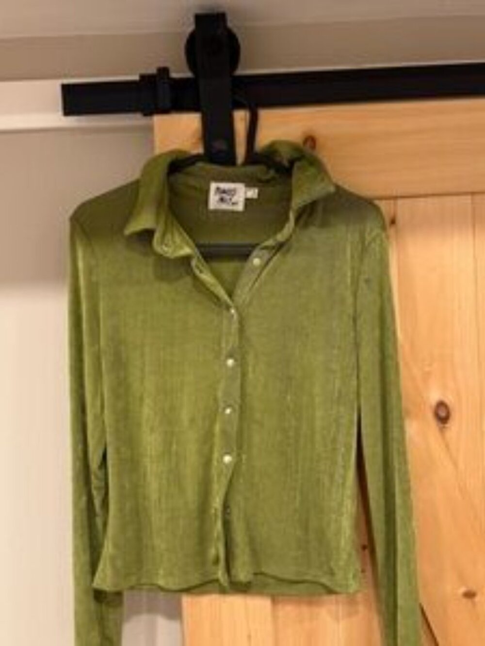 Pre-Loved Princess Polly Lime Green Snap Front Top & Halter Crop Bundle Size 2